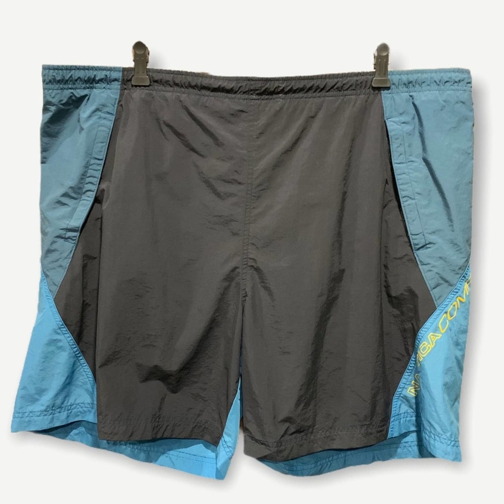 Vintage Nautica Competition Color Block Swim Trunks Men's Size XL 90s Retro